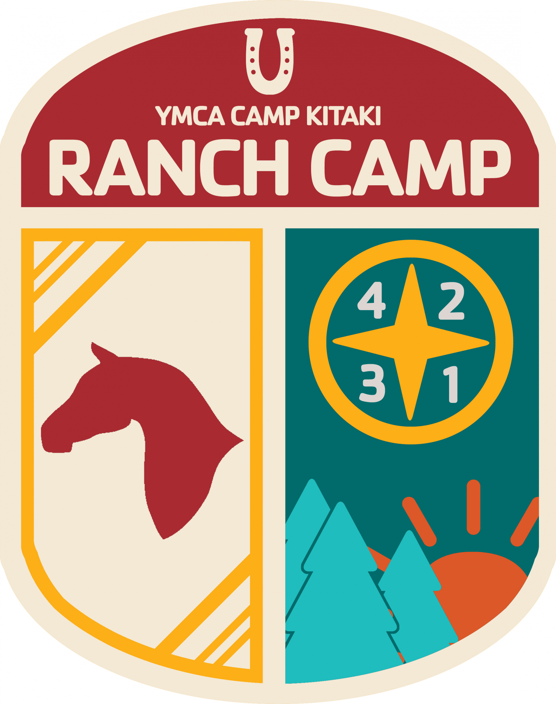 A program badge for Ranch Camp