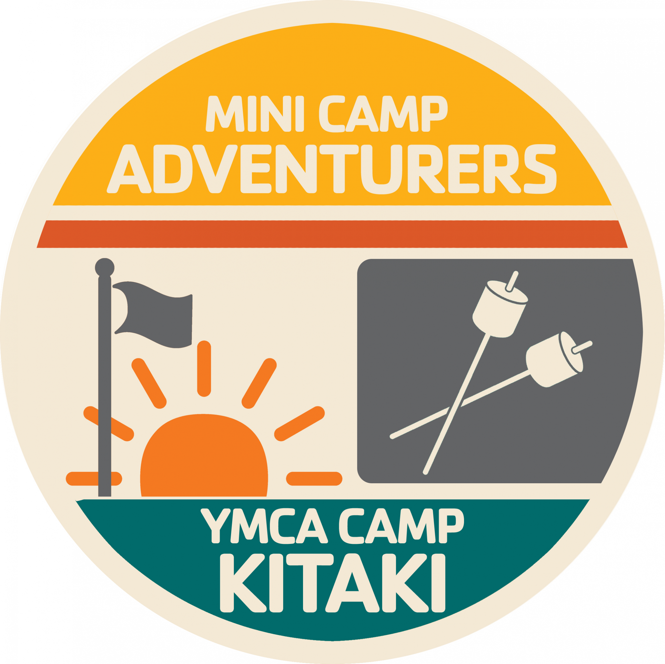 A program badge for Adventure Mini Camp