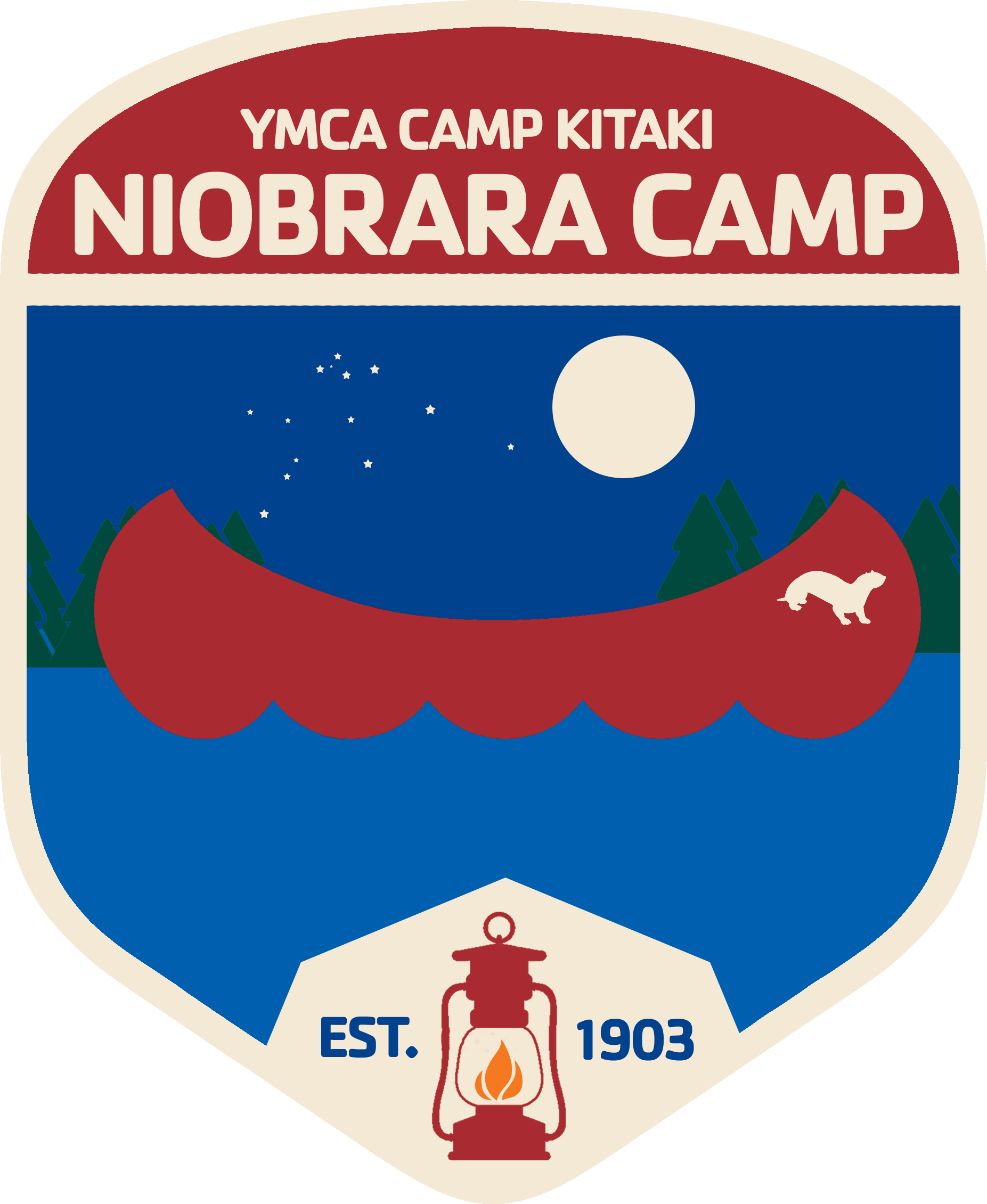 A program badge for Niobrara Camp