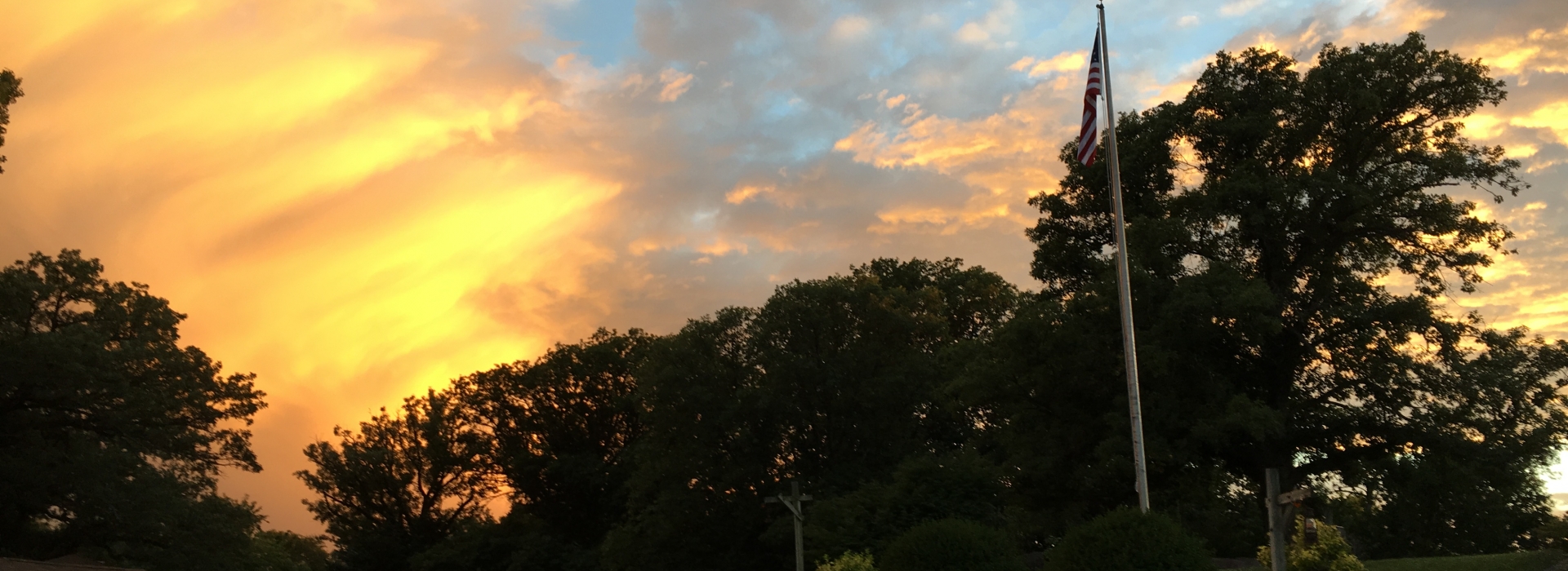 Sunsets over Main Street at Camp Kitaki