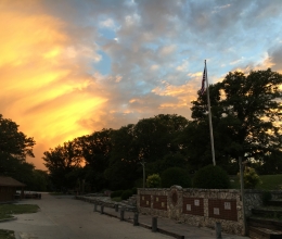 Sunsets over Main Street at Camp Kitaki