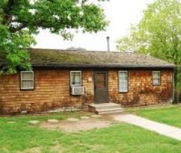 An exterior shot of the front elevation of Strader Lodge